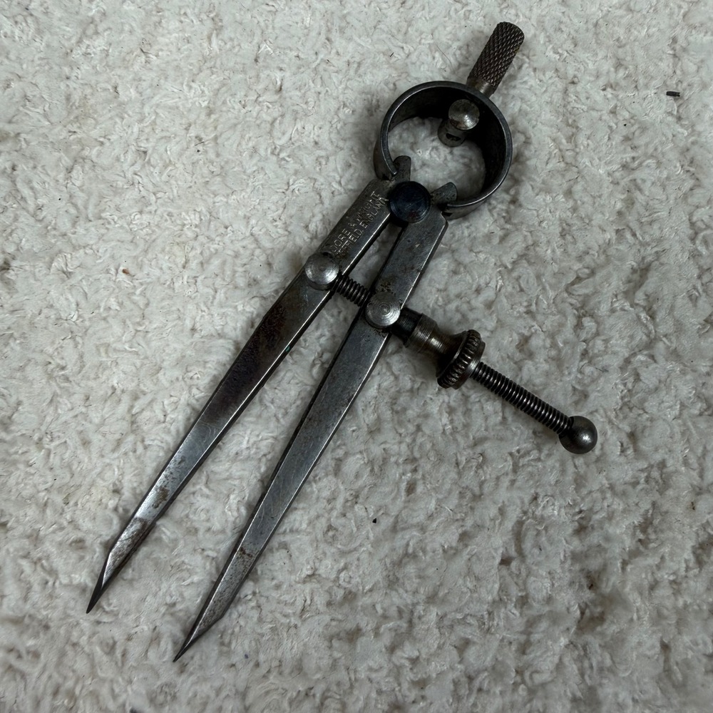 Vintage Moore & Wright Sheffield England 4.5 Inch Spring Divider Caliper Tool